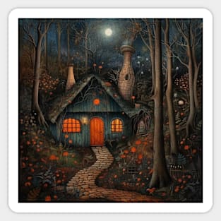 Cottage In The Woods Sticker